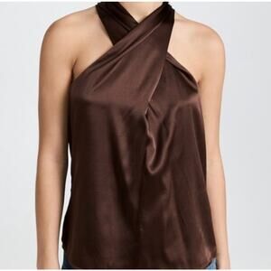 Generation Love Wisteria Halter Top Espresso Brown size Small
